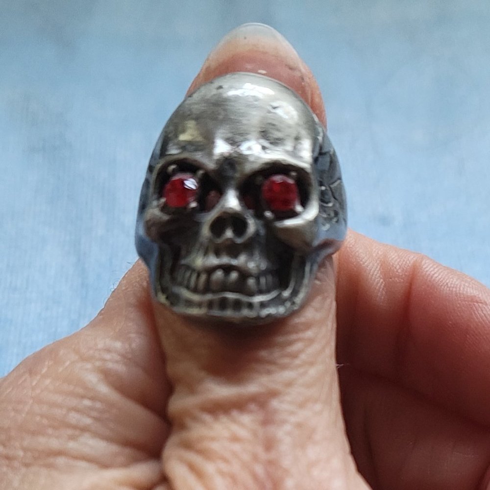 Silver Skull Ring - image 1